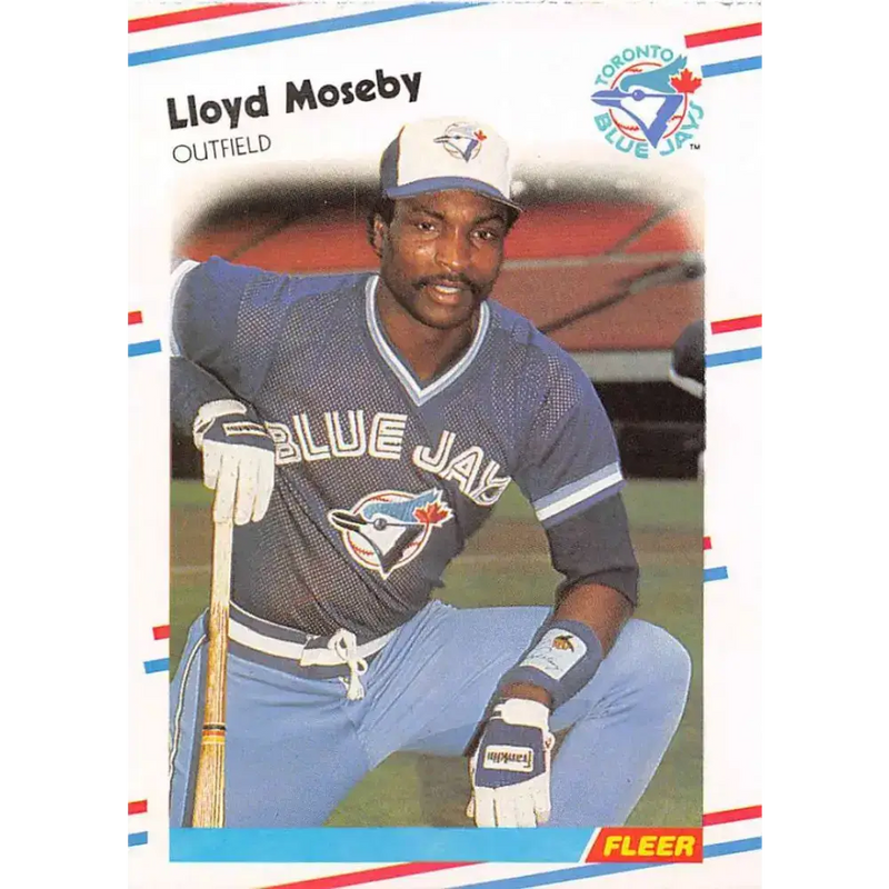 1988 Fleer #119 Lloyd Moseby EX Excellent Toronto Blue Jays Baseball Card - Baseball Card Single