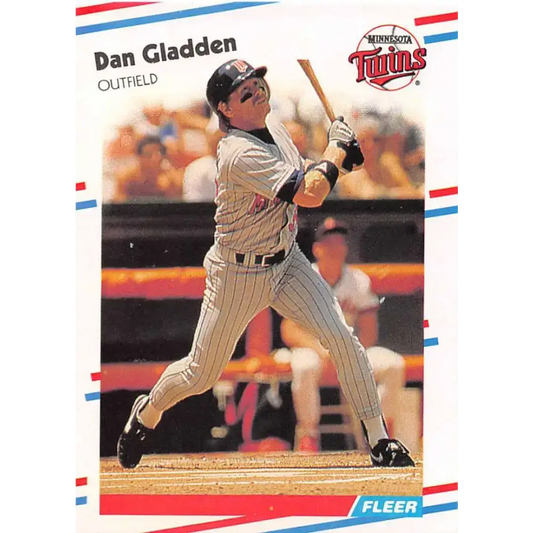 1988 Fleer #12 Dan Gladden EX Excellent Minnesota Twins Baseball Card