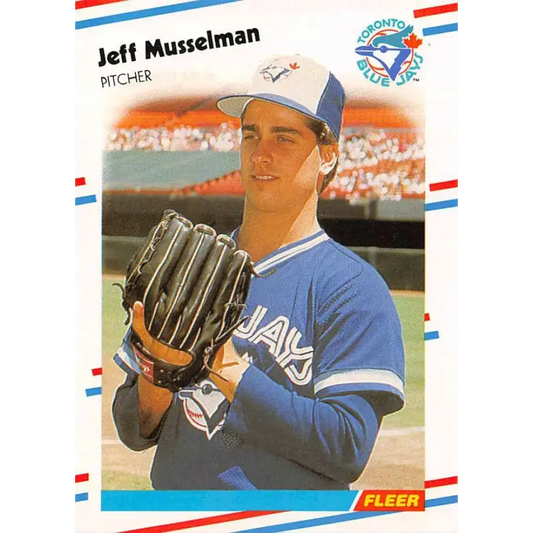 1988 Fleer #121 Jeff Musselman EX Excellent Toronto Blue Jays Baseball Card