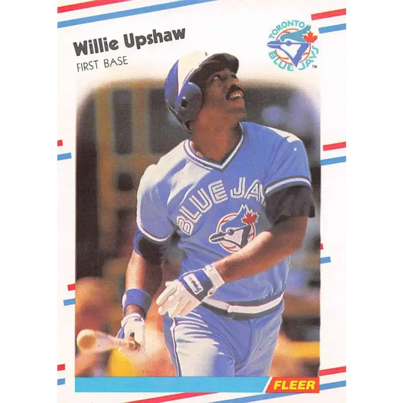 1988 Fleer #124 Willie Upshaw EX Excellent Toronto Blue Jays Baseball Card - Baseball Card Single