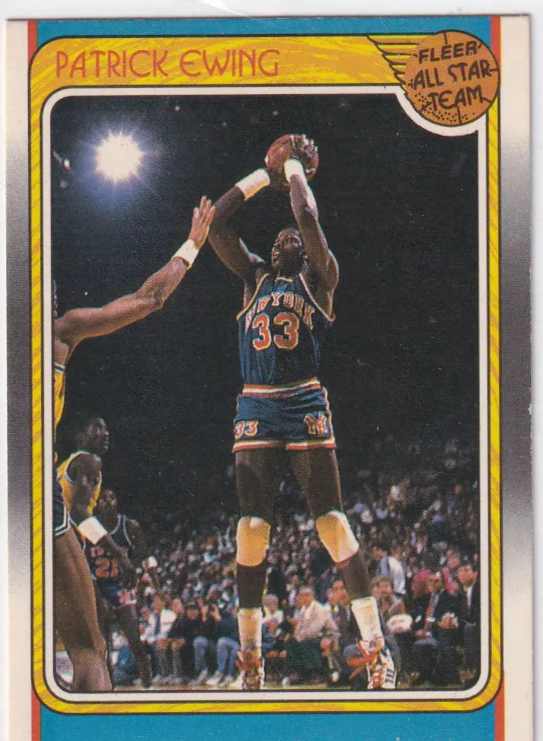 1988 FLEER #130 PATRICK EWING ALL STAR TEAM- NEW YORK KNICKS