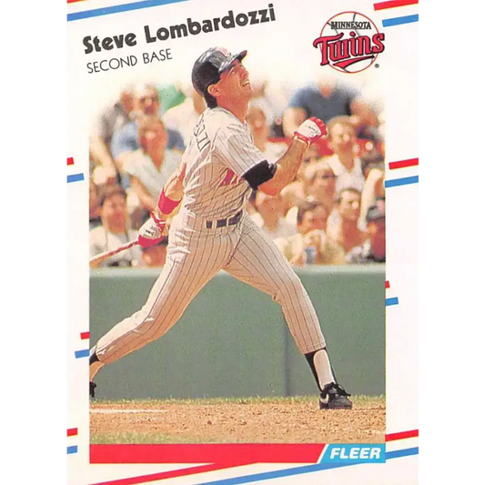 1988 Fleer #16 Steve Lombardozzi EX Excellent Minnesota Twins Baseball Card