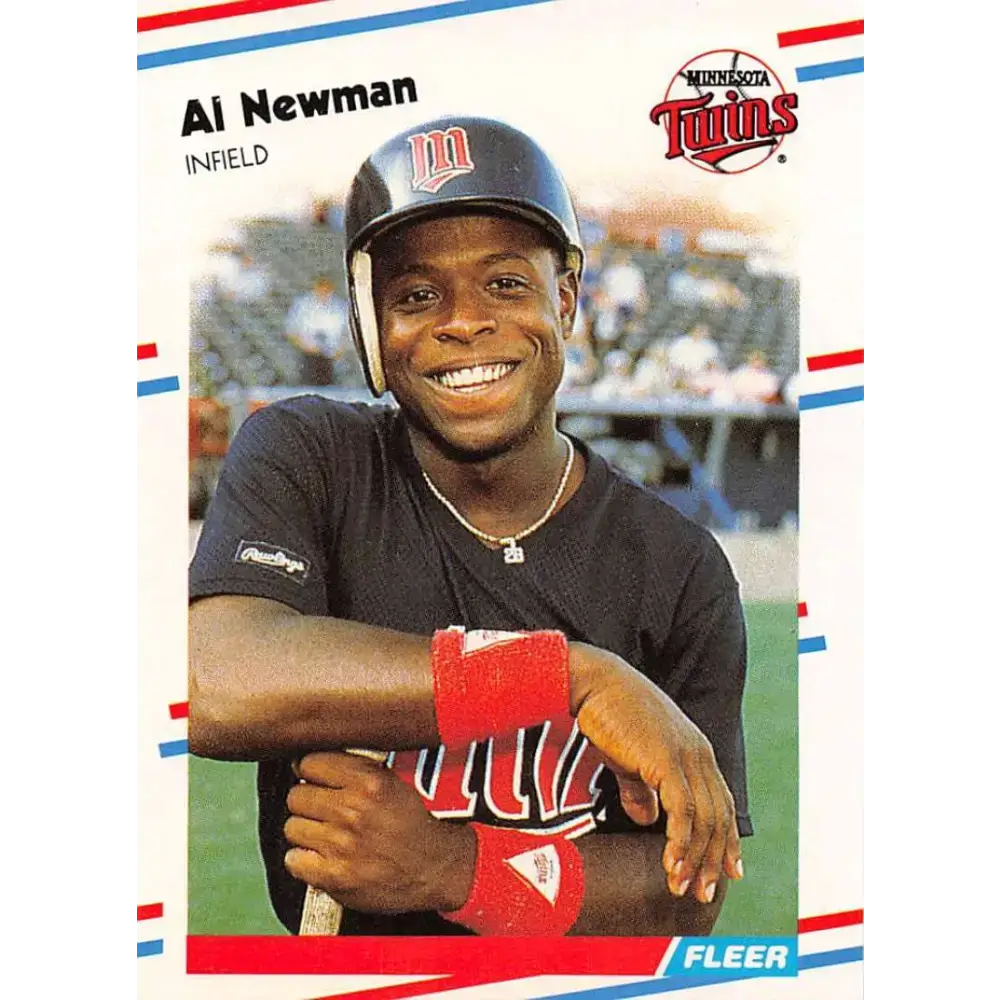 1988 Fleer #17 Al Newman EX Excellent Minnesota Twins Baseball Card - Baseball Card Single