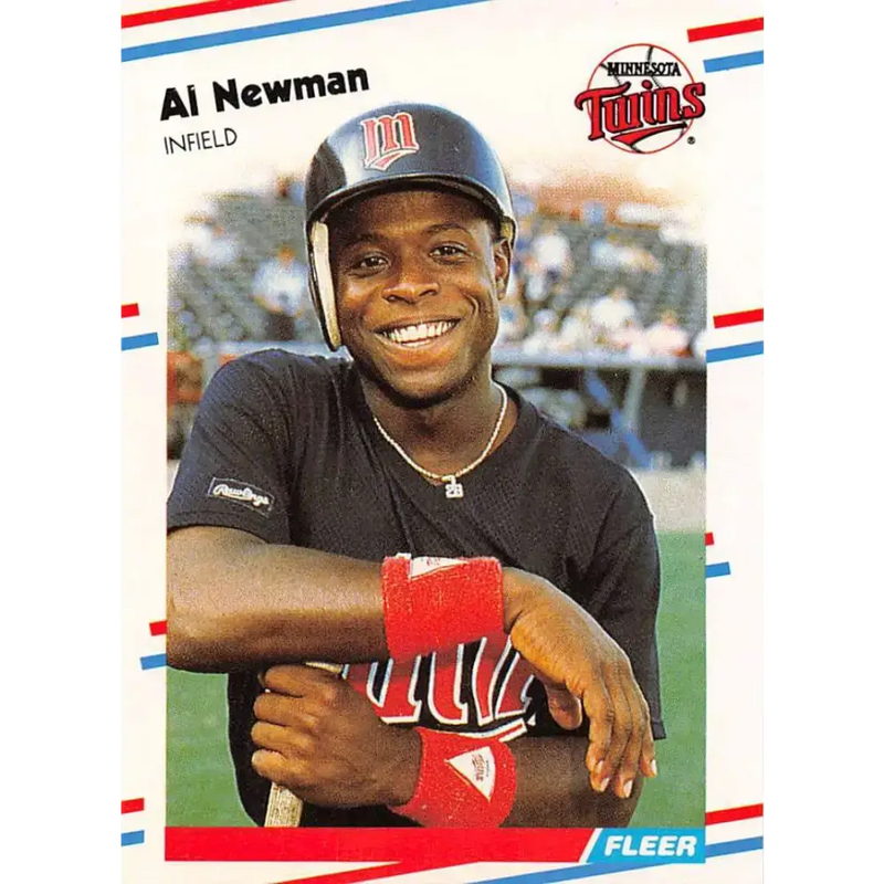 1988 Fleer #17 Al Newman EX Excellent Minnesota Twins Baseball Card - Baseball Card Single