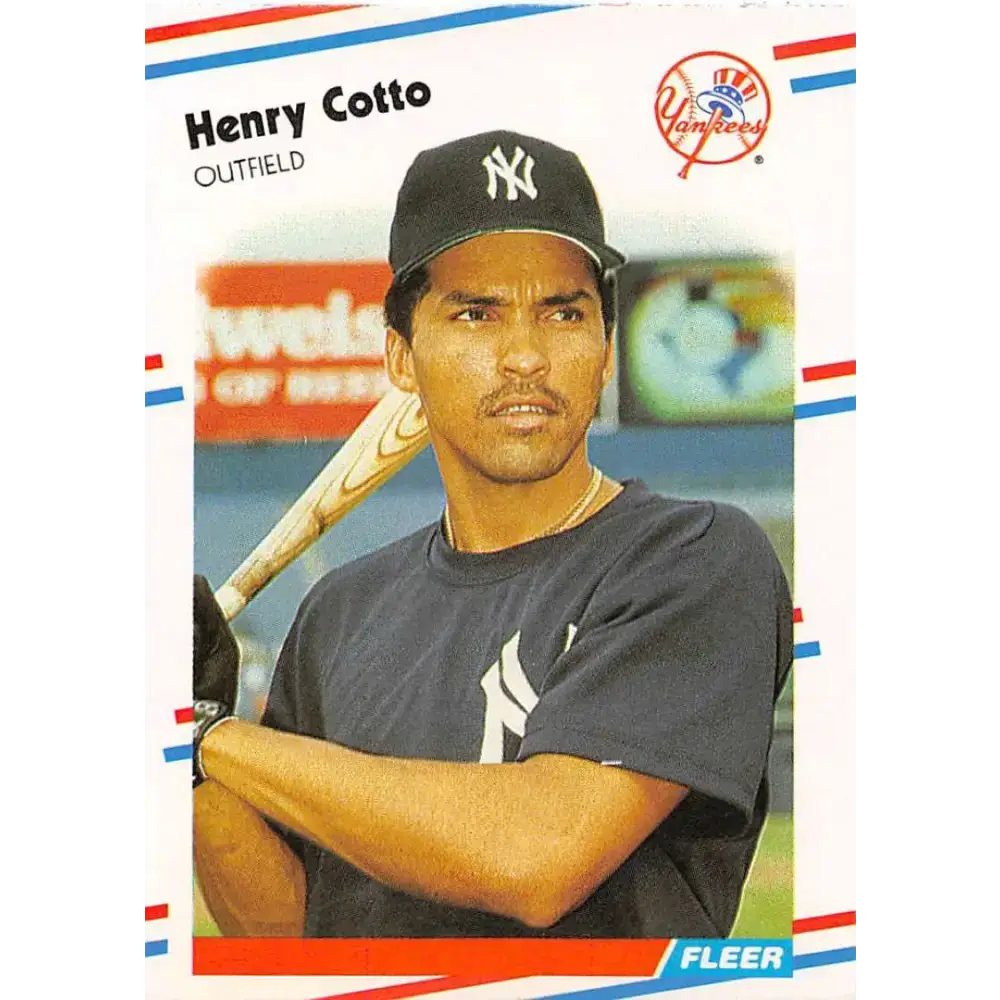 1988 Fleer #205 Henry Cotto EX Excellent New York Yankees Baseball Card
