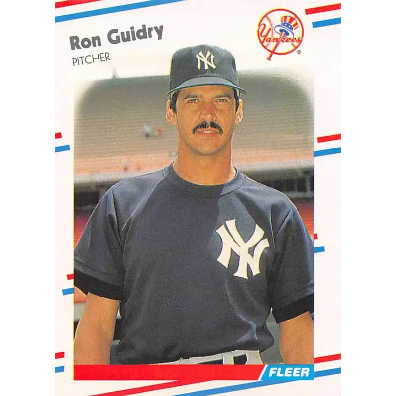 1988 Fleer #208 Bill Gullickson EX Excellent New York Yankees Baseball Card - Baseball Card Single
