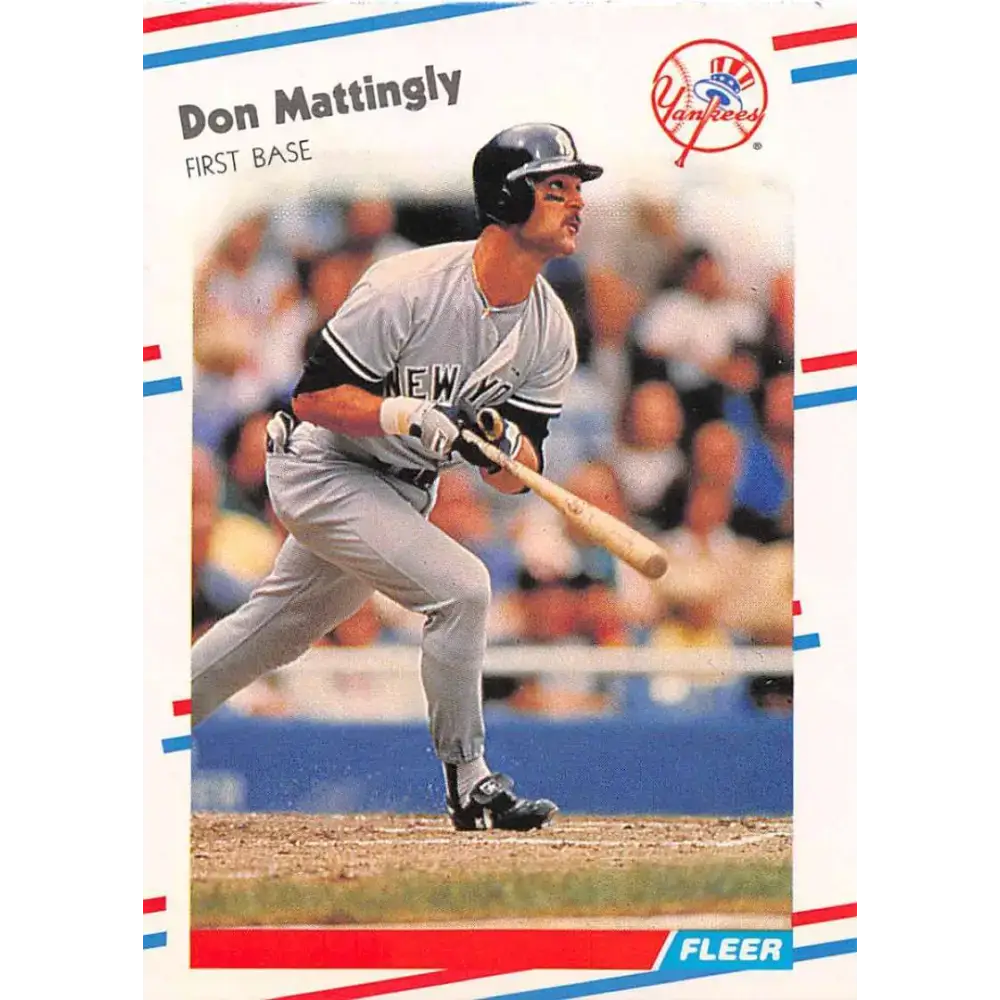 1988 Fleer #214 Don Mattingly EX Excellent New York Yankees Baseball Card