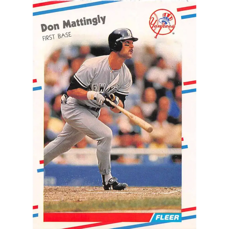 1988 Fleer #214 Don Mattingly EX Excellent New York Yankees Baseball Card