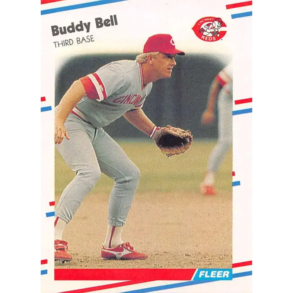 1988 Fleer #227 Buddy Bell EX Excellent Cincinnati Reds Baseball Card - Baseball Card Single