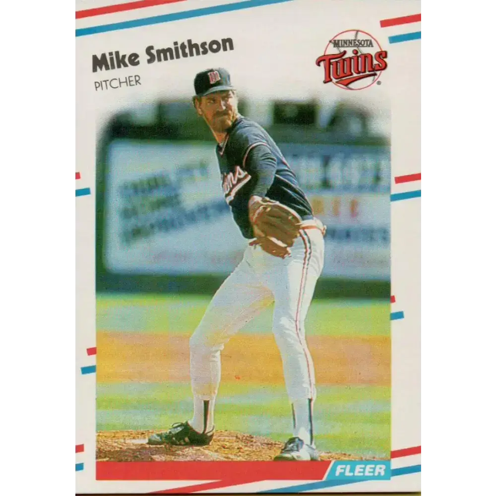 1988 Fleer #23 Mike Smithson EX Excellent Minnesota Twins Baseball Card - Baseball Card Single