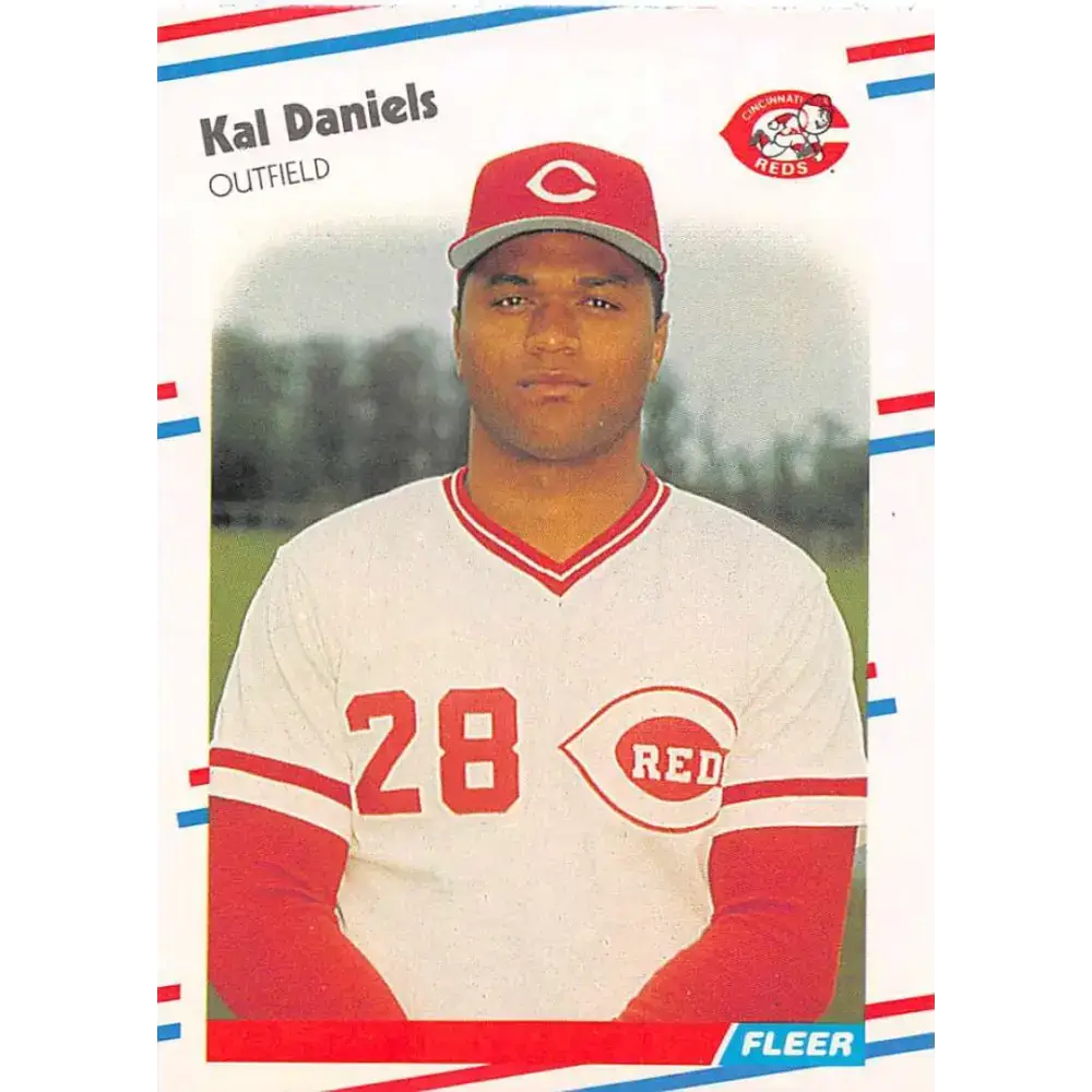 1988 Fleer #230 Kal Daniels EX Excellent Cincinnati Reds Baseball Card - Baseball Card Single