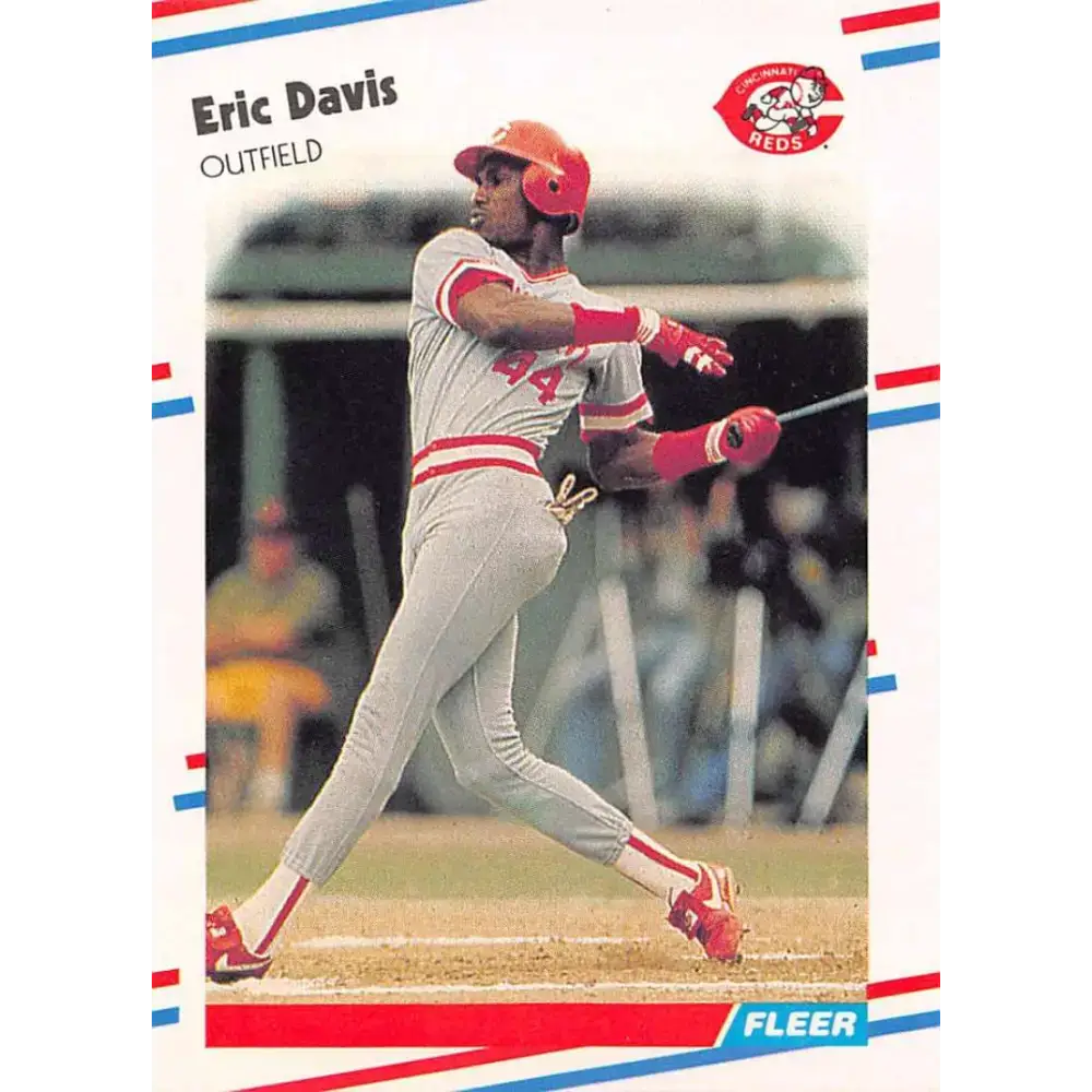 1988 Fleer #231 Eric Davis EX Excellent Cincinnati Reds Baseball Card