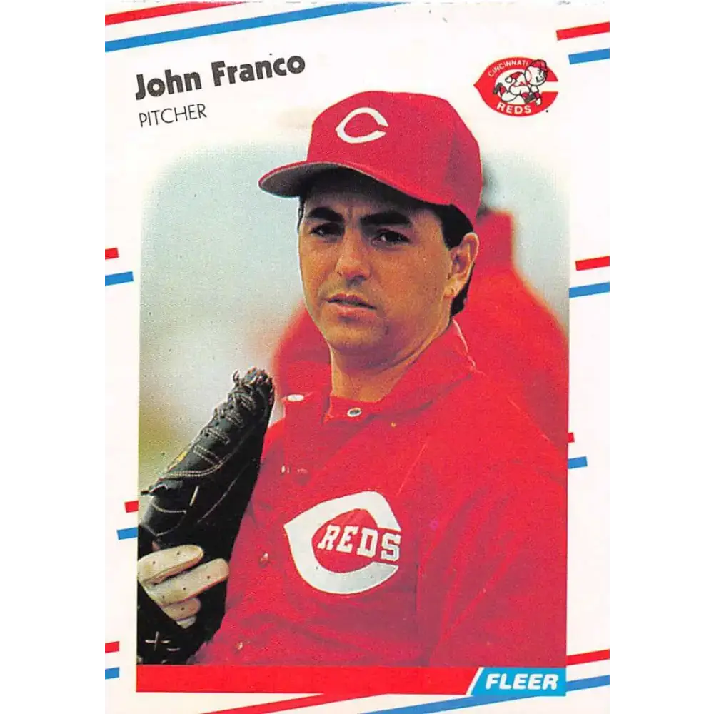 1988 Fleer #234 John Franco EX Excellent Cincinnati Reds Baseball Card - Baseball Card Single