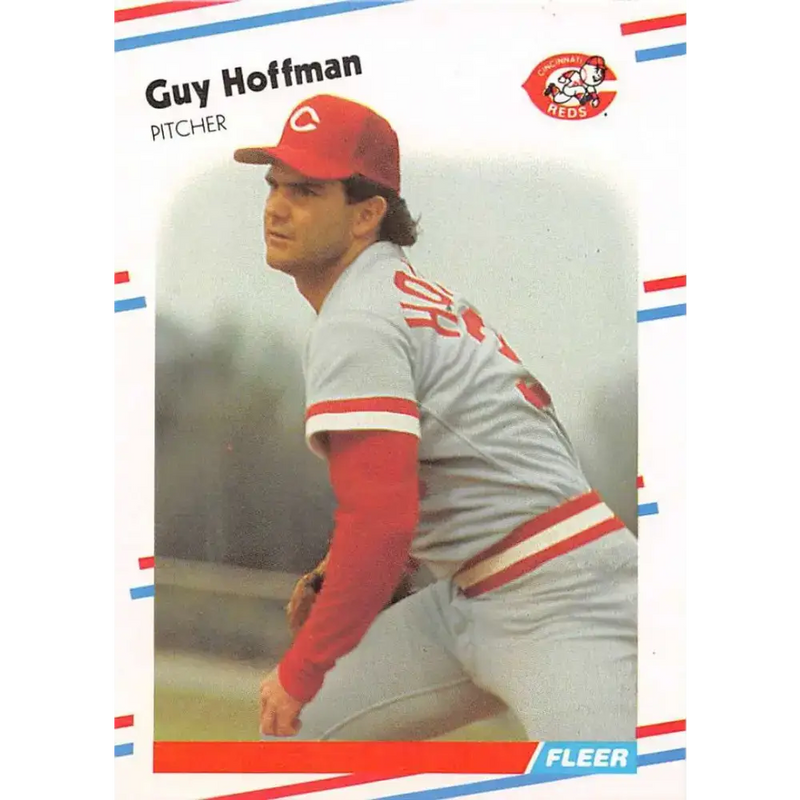 1988 Fleer #235 Guy Hoffman EX Excellent Cincinnati Reds Baseball Card - Baseball Card Single