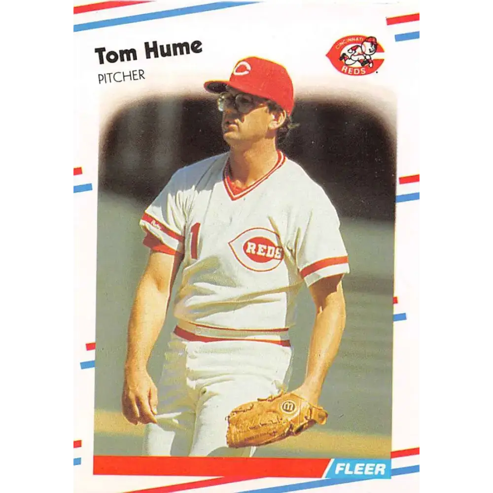 1988 Fleer #236 Tom Hume EX Excellent Cincinnati Reds Baseball Card - Baseball Card Single