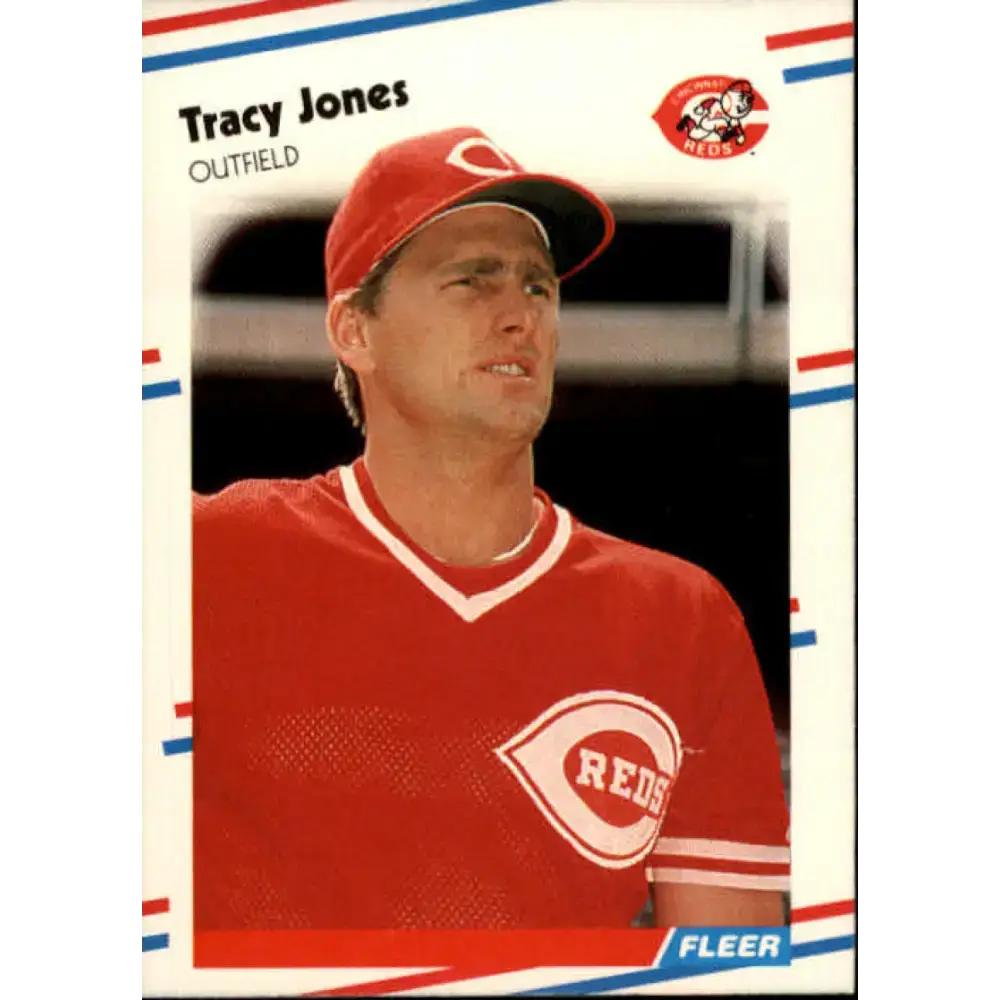 1988 Fleer #237 Tracy Jones EX Excellent Cincinnati Reds Baseball Card - Baseball Card Single