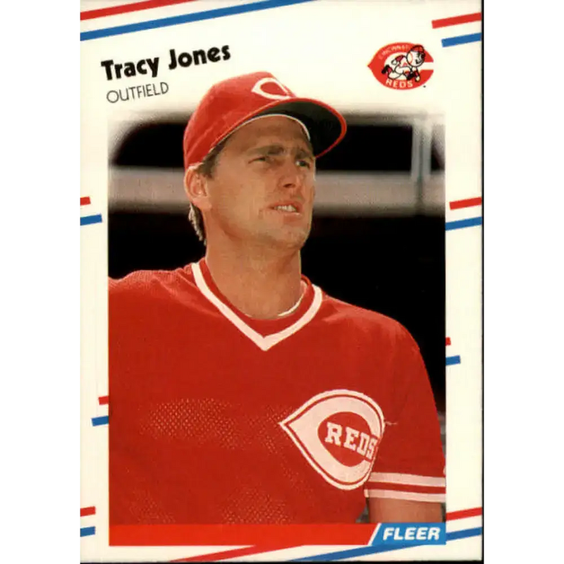 1988 Fleer #237 Tracy Jones EX Excellent Cincinnati Reds Baseball Card - Baseball Card Single
