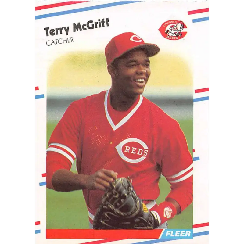 1988 Fleer #240 Terry McGriff EX Excellent Cincinnati Reds Baseball Card - Baseball Card Single