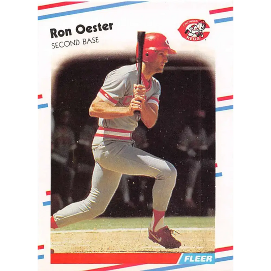 1988 Fleer #242 Ron Oester EX Excellent Cincinnati Reds Baseball Card - Baseball Card Single