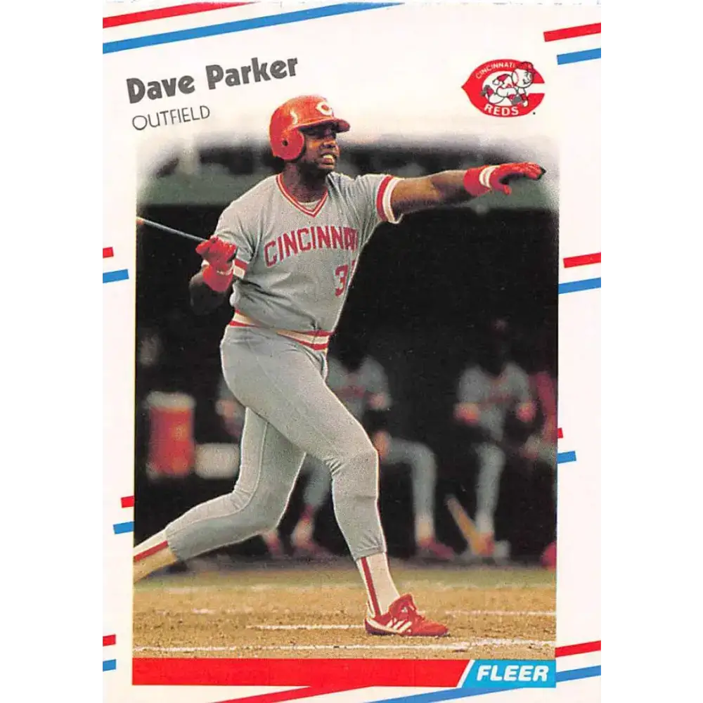 1988 Fleer #243 Dave Parker EX Excellent Cincinnati Reds Baseball Card - Baseball Card Single