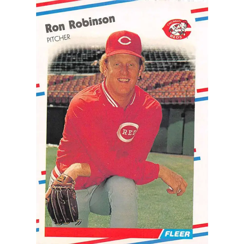 1988 Fleer #247 Ron Robinson EX Excellent Cincinnati Reds Baseball Card - Baseball Card Single
