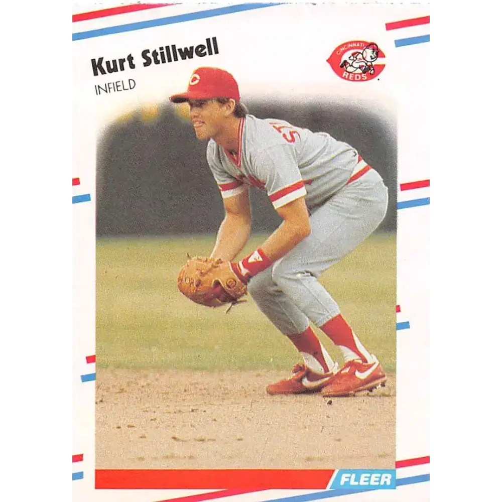 1988 Fleer #248 Kurt Stillwell EX Excellent Cincinnati Reds Baseball Card - Baseball Card Single
