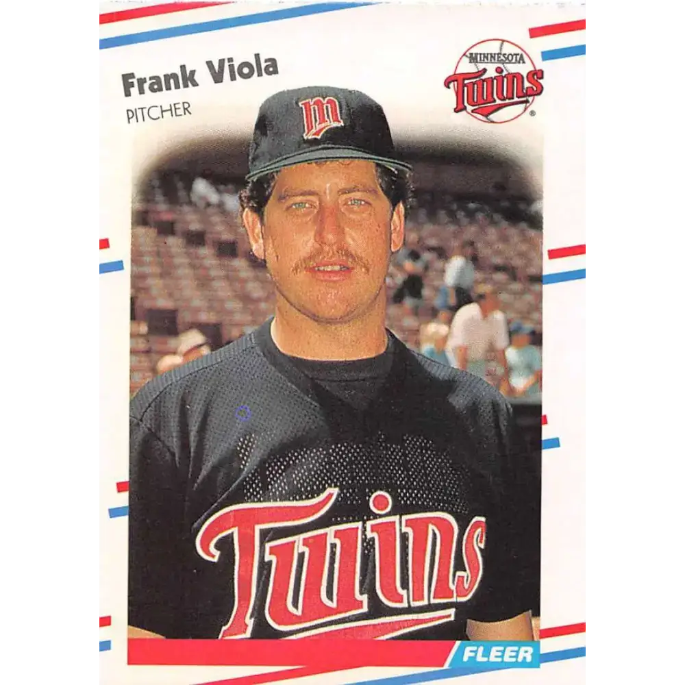1988 Fleer #25 Frank Viola EX Excellent Minnesota Twins Baseball Card - Baseball Card Single
