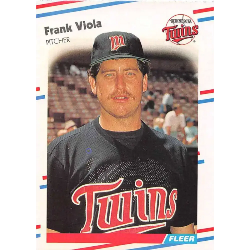 1988 Fleer #25 Frank Viola EX Excellent Minnesota Twins Baseball Card - Baseball Card Single