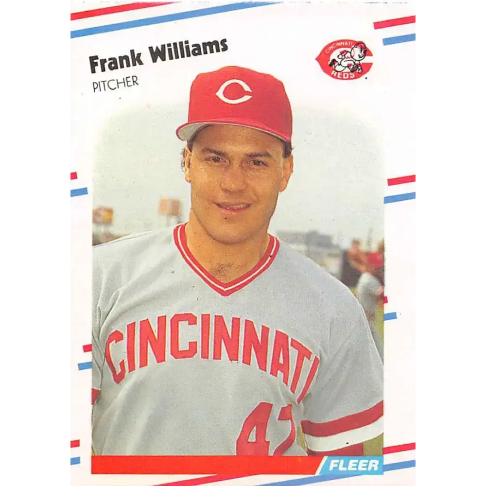 1988 Fleer #250 Frank Williams EX Excellent Cincinnati Reds Baseball Card - Baseball Card Single