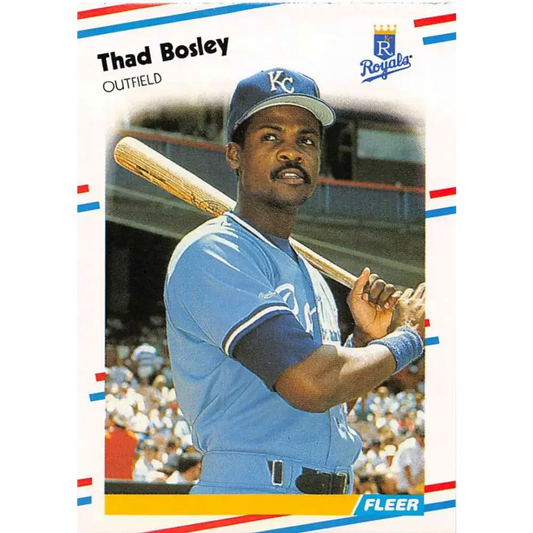 1988 Fleer #253 Thad Bosley EX Excellent Kansas City Royals Baseball Card - Baseball Card Single