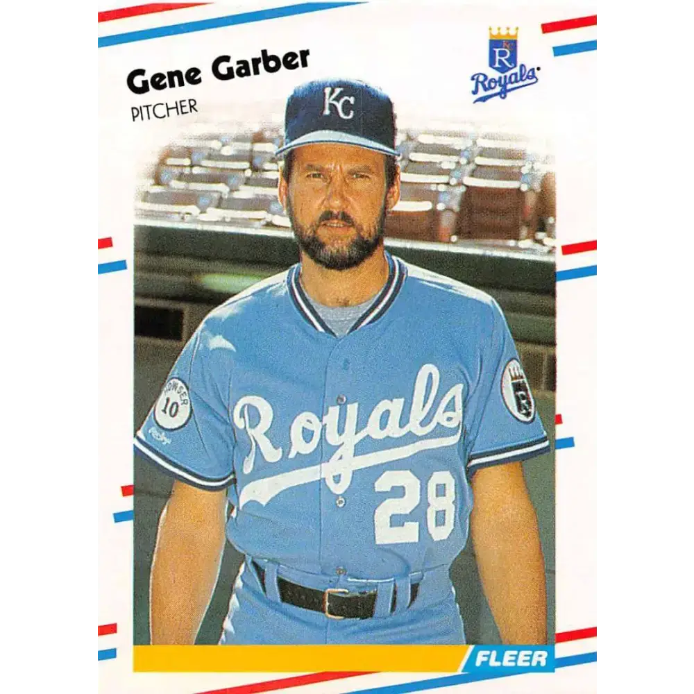 1988 Fleer #257 Gene Garber EX Excellent Kansas City Royals Baseball Card - Baseball Card Single