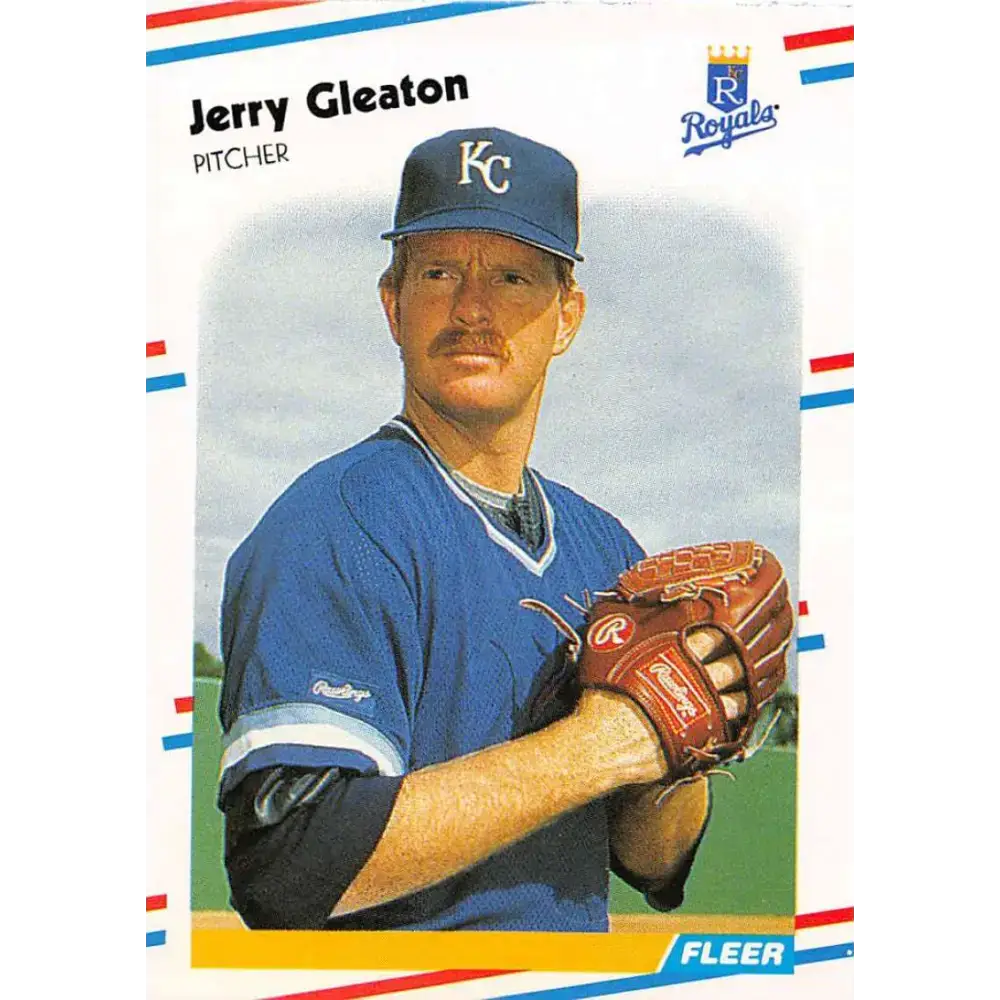 1988 Fleer #258 Jerry Don Gleaton EX Excellent Kansas City Royals Baseball Card - Baseball Card Single