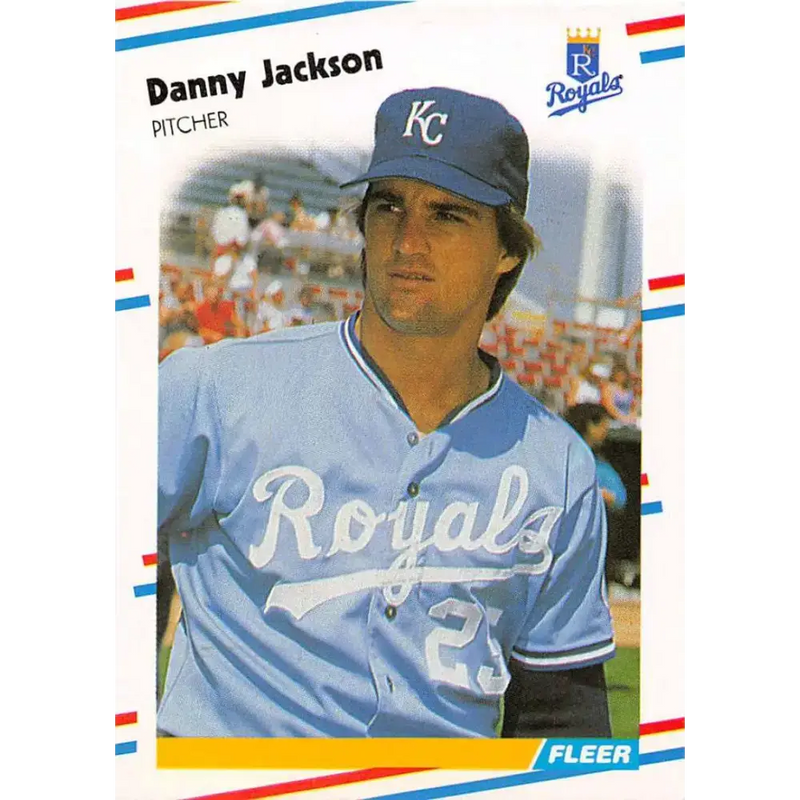 1988 Fleer #261 Danny Jackson EX Excellent Kansas City Royals Baseball Card - Baseball Card Single