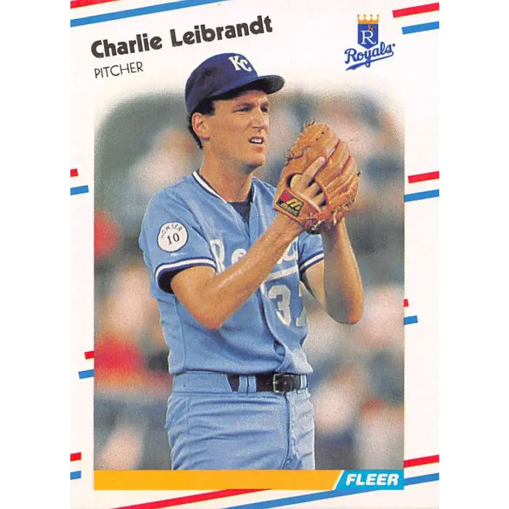 1988 Fleer #263 Charlie Leibrandt EX Excellent Kansas City Royals Baseball Card - Baseball Card Single