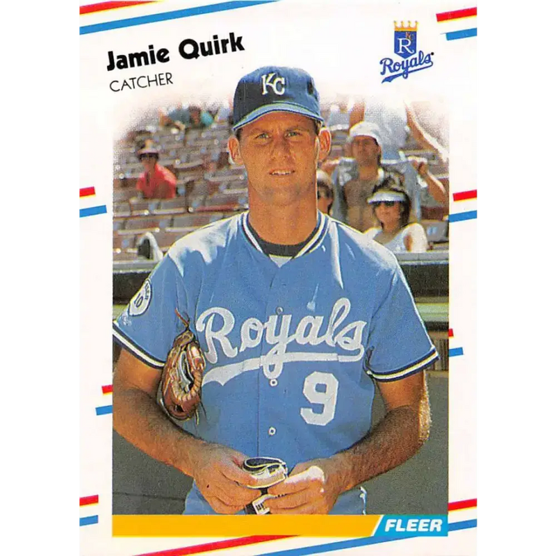 1988 Fleer #266 Jamie Quirk EX Excellent Kansas City Royals Baseball Card - Baseball Card Single