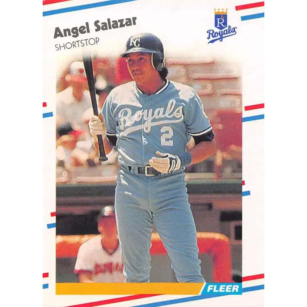 1988 Fleer #269 Angel Salazar EX Excellent Kansas City Royals Baseball Card - Baseball Card Single