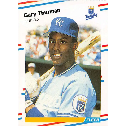 1988 Fleer #272 Gary Thurman EX Excellent Kansas City Royals Baseball Card - Baseball Card Single