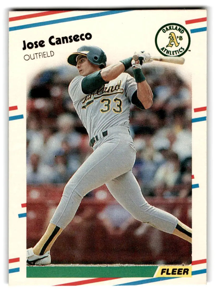 1988 Fleer #276 Jose Canseco - Trading Card