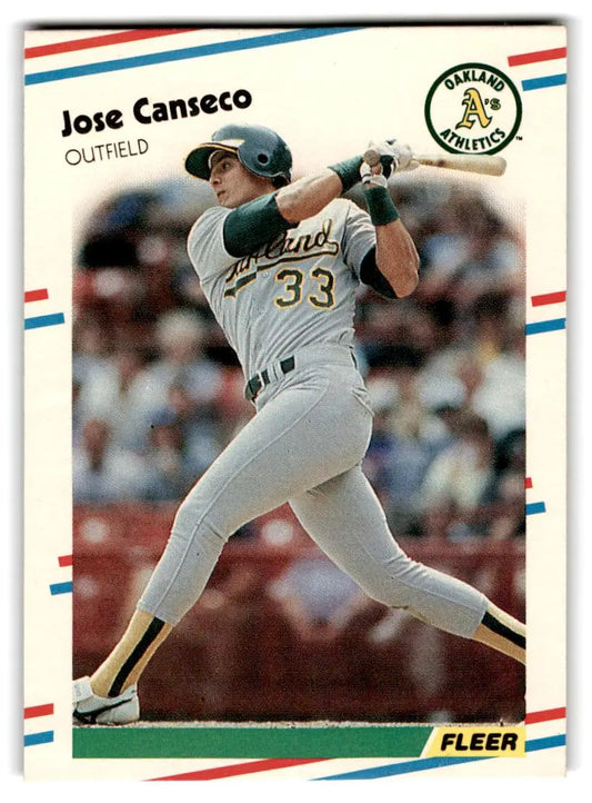 1988 Fleer #276 Jose Canseco - Trading Card