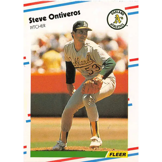 1988 Fleer #289 Steve Ontiveros EX Excellent Oakland Athletics Baseball Card