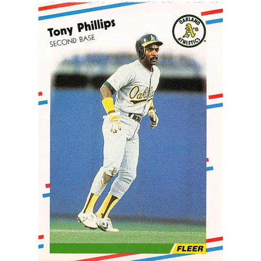 1988 Fleer #290 Tony Phillips EX Excellent Oakland Athletics Baseball Card