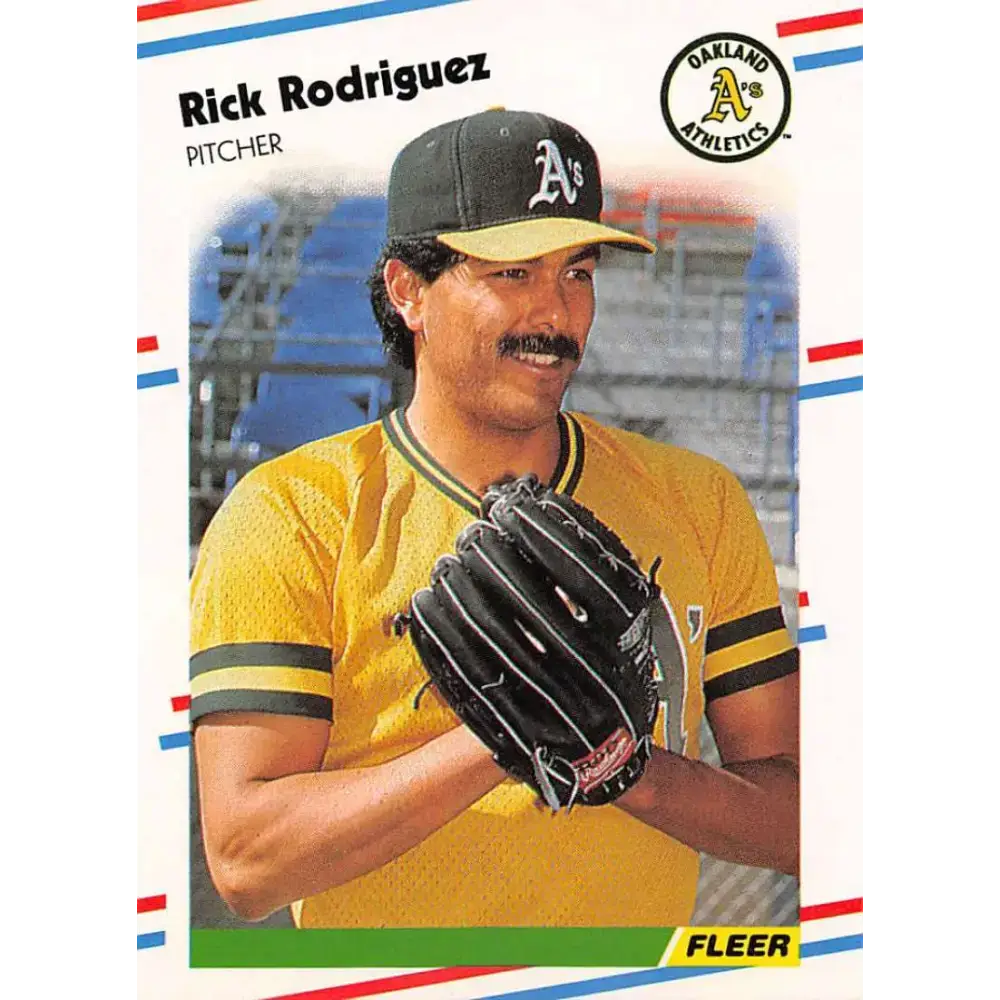 1988 Fleer #293 Rick Rodriguez EX Excellent Oakland Athletics Baseball Card - Baseball Card Single