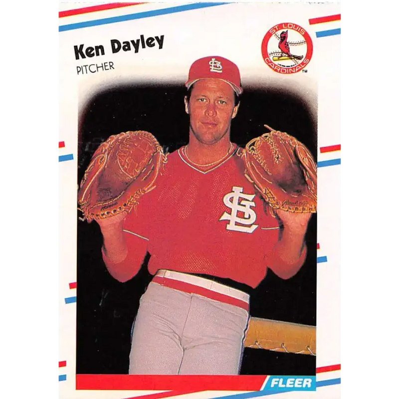 1988 Fleer #30 Ken Dayley EX Excellent St. Louis Cardinals Baseball Card - Baseball Card Single