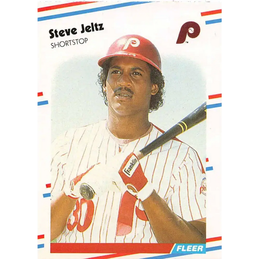 1988 Fleer #308 Steve Jeltz EX Excellent Philadelphia Phillies Baseball Card