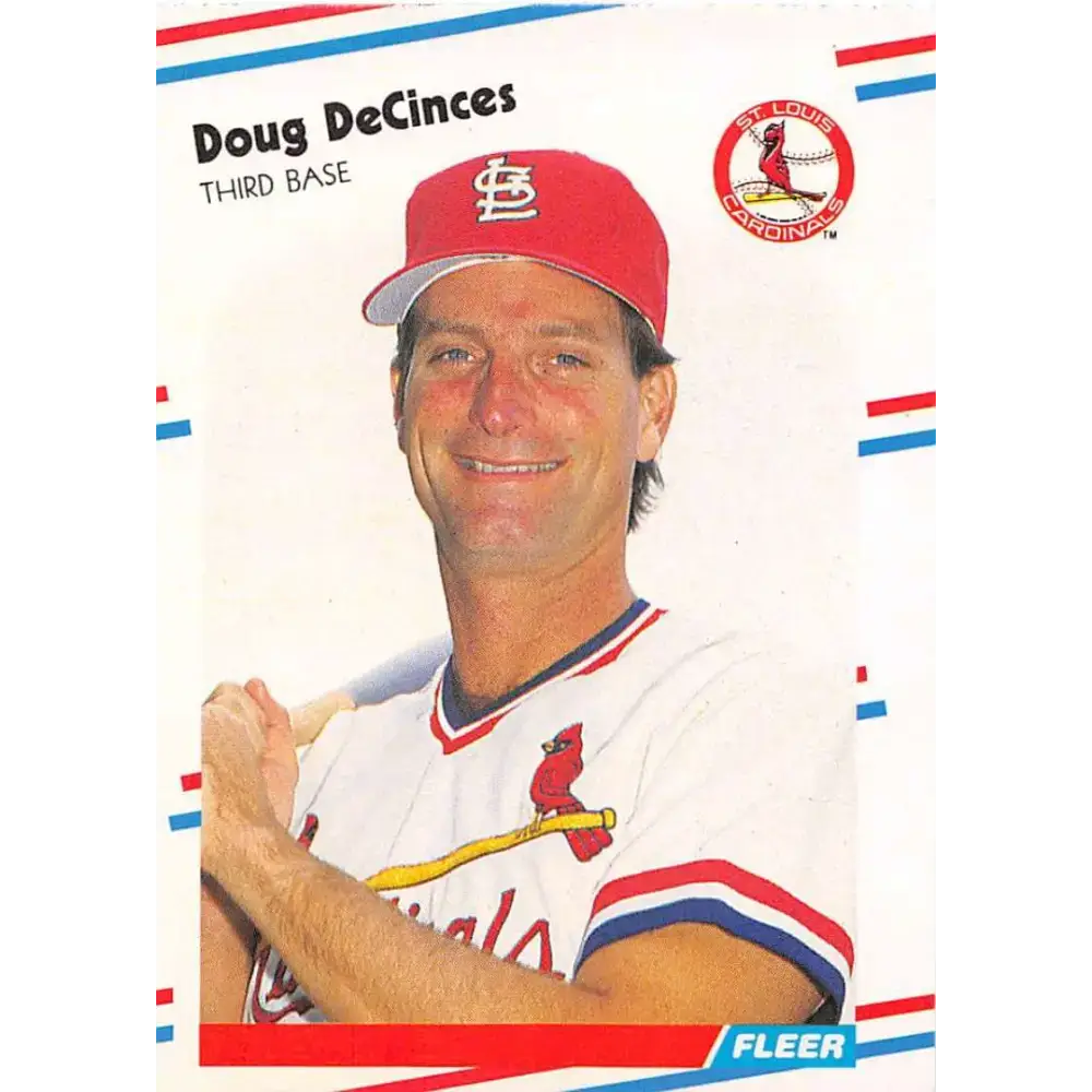 1988 Fleer #31 Doug DeCinces EX Excellent St. Louis Cardinals Baseball Card - Baseball Card Single