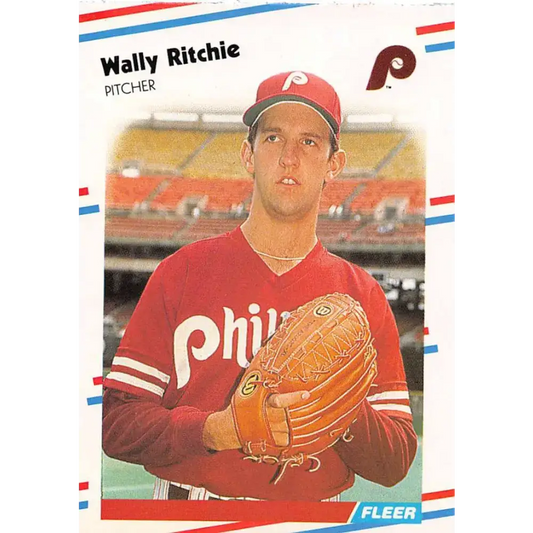 1988 Fleer #312 Wally Ritchie EX Excellent Philadelphia Phillies Baseball Card