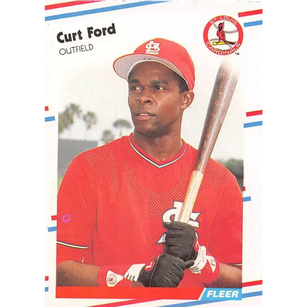 1988 Fleer #32 Curt Ford EX Excellent St. Louis Cardinals Baseball Card - Baseball Card Single