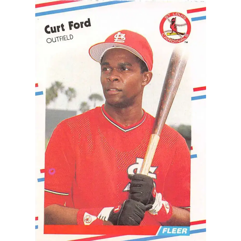 1988 Fleer #32 Curt Ford EX Excellent St. Louis Cardinals Baseball Card - Baseball Card Single