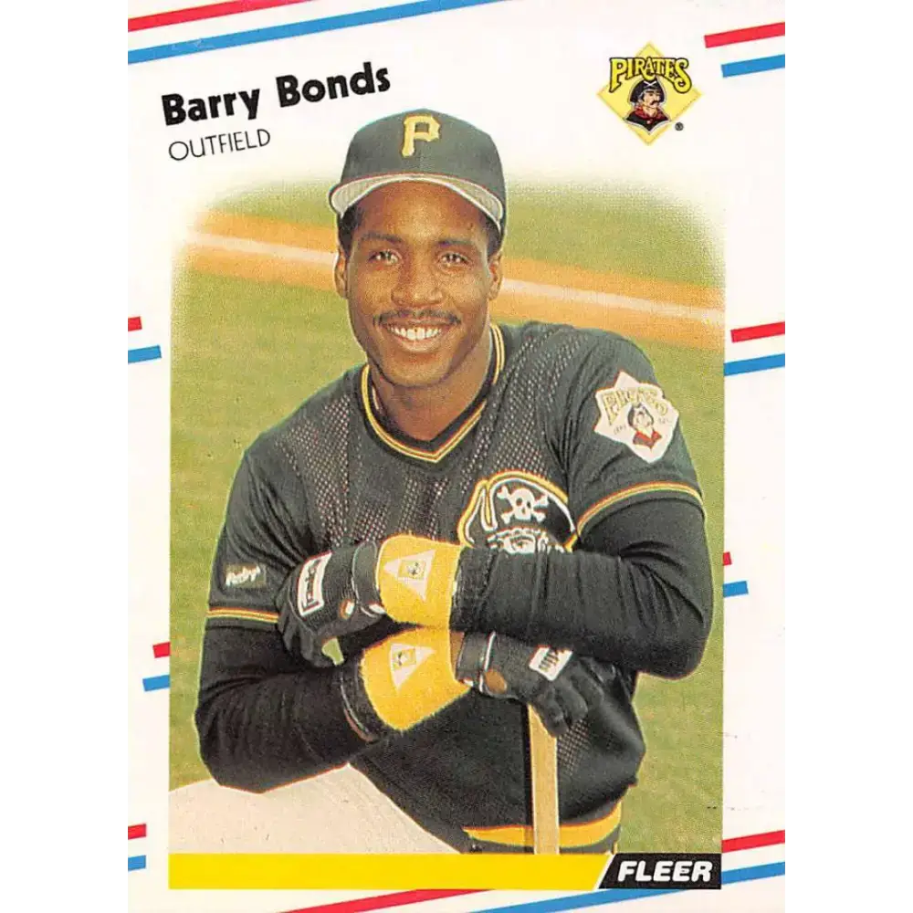 1988 Fleer #322 Barry Bonds EX Excellent Pittsburgh Pirates Baseball Card - Baseball Card Single