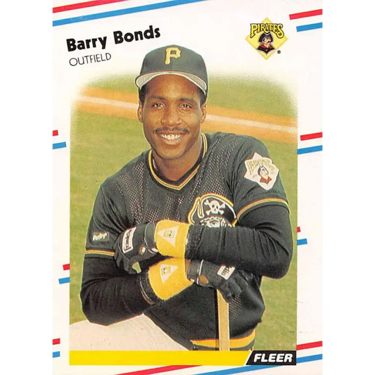 1988 Fleer #322 Barry Bonds EX Excellent Pittsburgh Pirates Baseball Card - Baseball Card Single